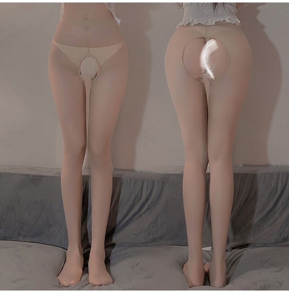 FEE ET MOI - Open-Crotch Ultra-Thin Pantyhose (Skin Color) FEE ET MOI - Open-Crotch Ultra-Thin Pantyhose (Skin Color)